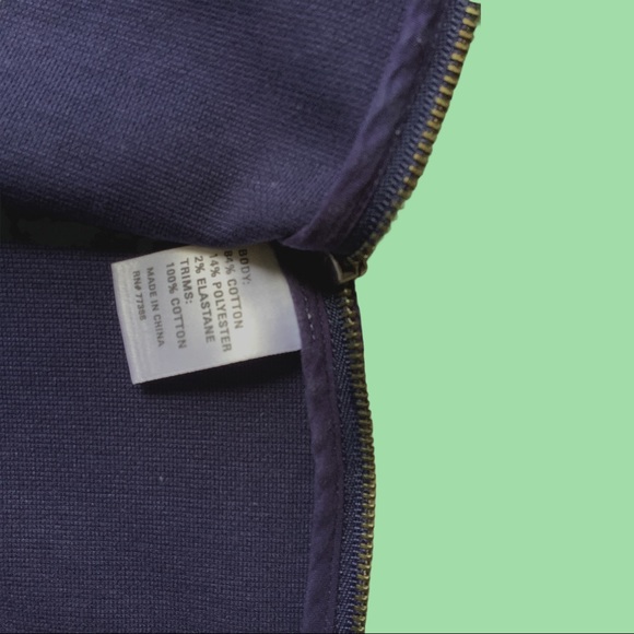 Madewell Navy V-neck Top w/ Side Zippers Size XS-S - Picture 6 of 7